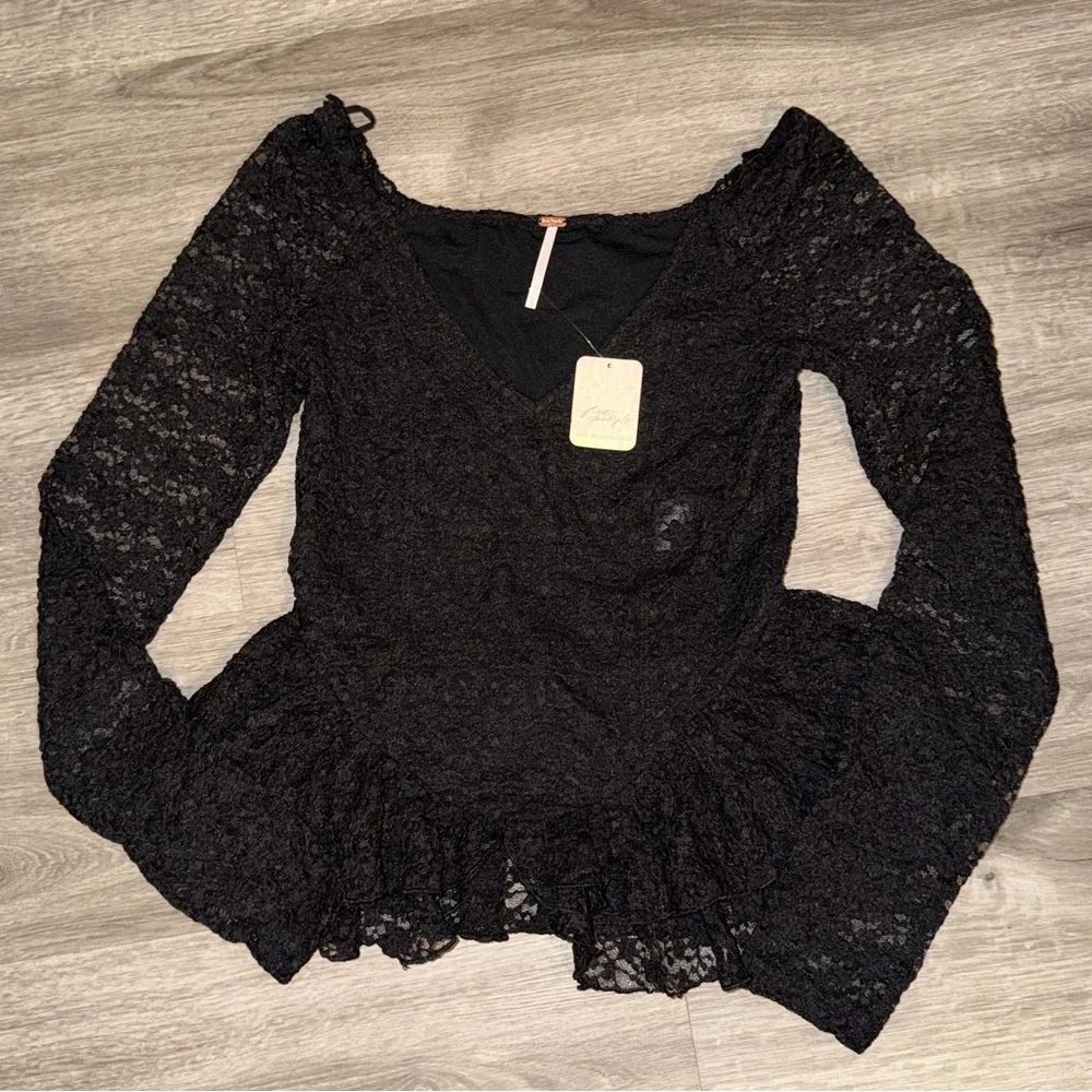 Free People Stella long sleeve top